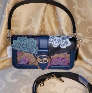 Coach Georgie Shoulder Bag with Kaffe Fassett Prin